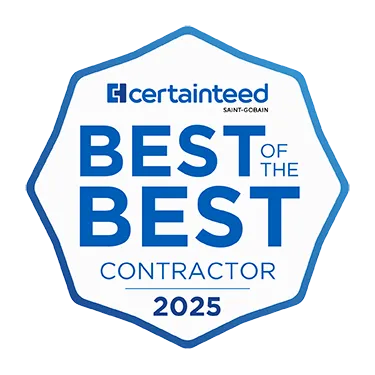 CertainTeed 2025 Best of the Best Contractor