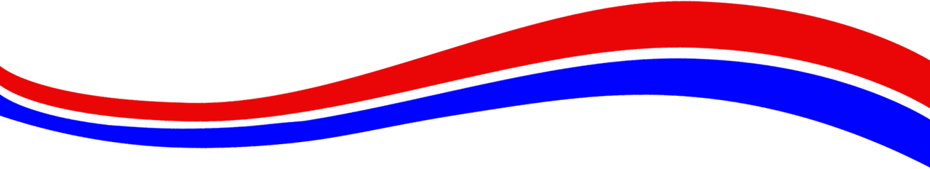 Abstract graphic of a red and blue wave.