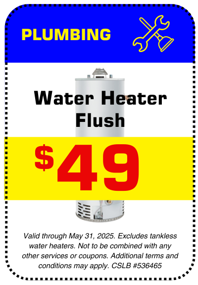Conejo $49 water heater flush coupon