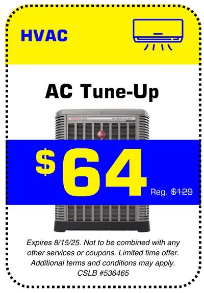 Conejo HVAC coupon for a $64 AC tune-up
