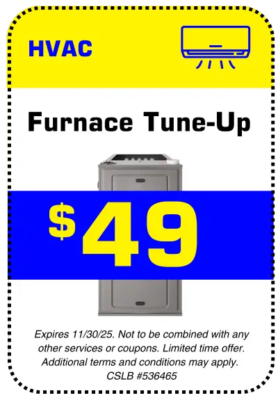 $49 furnace tune-up coupon from Conejo Services