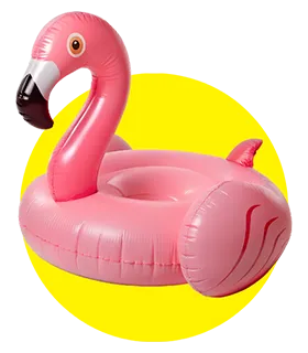 Flamingo pool floatie