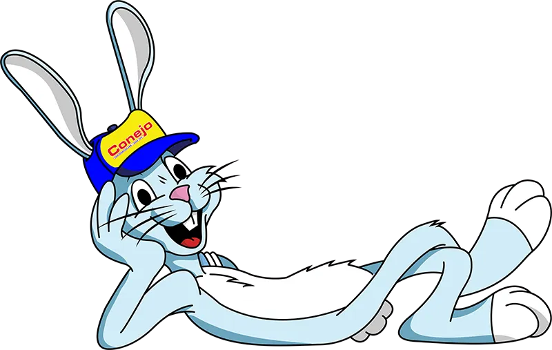 Gauge, the Conejo Services rabbit mascot