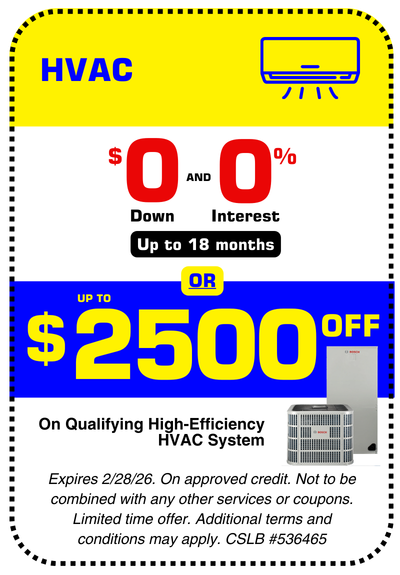 Conejo Services HVAC financing coupon