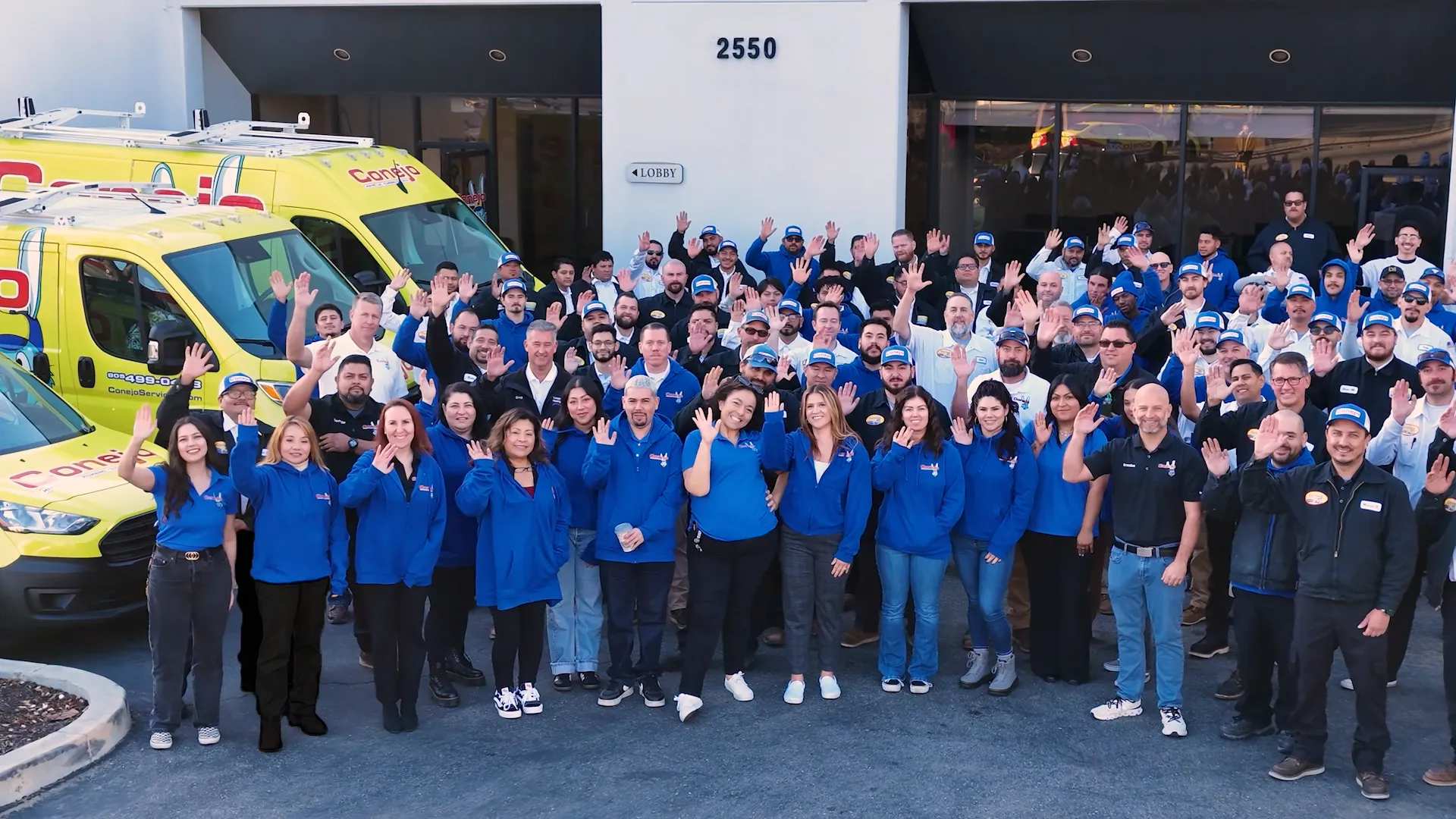 Conejo Services team waving hello