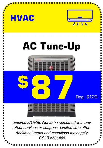 Conejo Services coupon for an AC tune-up for $87