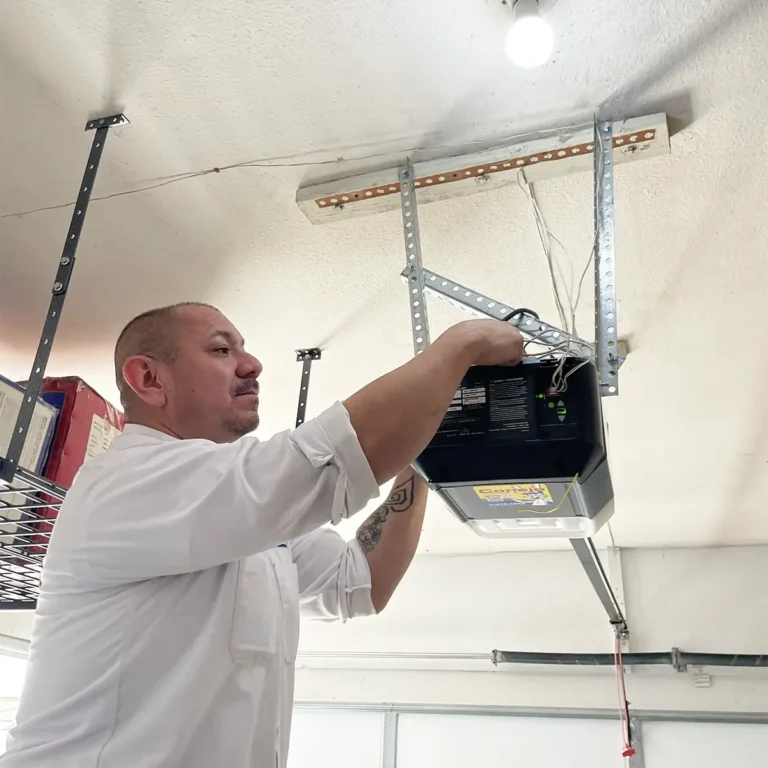 Garage door maintenance and tune-up - garage door opener
