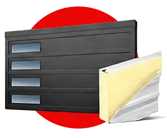 Insulated energy-efficient garage doors