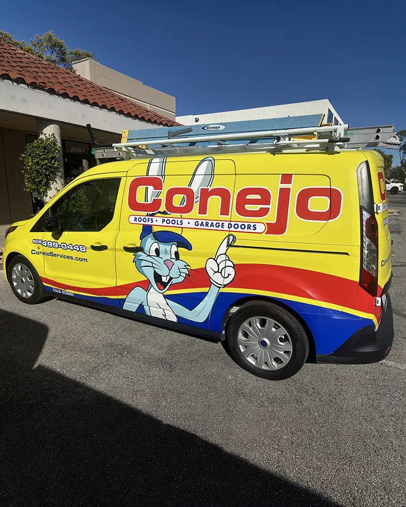 Conejo Services garage door van
