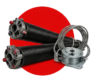 Torsion springs and cable drums