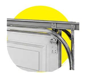 Garage door off the track