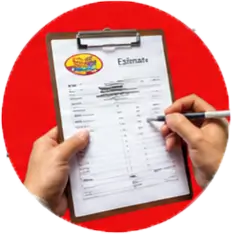 Clipboard with pricing/estimate