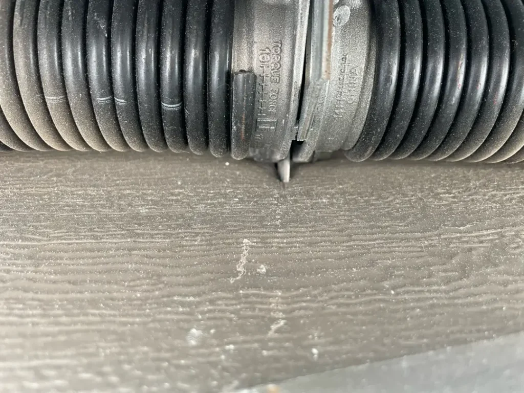 Broken garage door spring