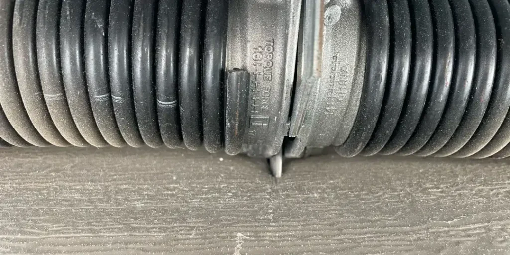 Broken garage door spring