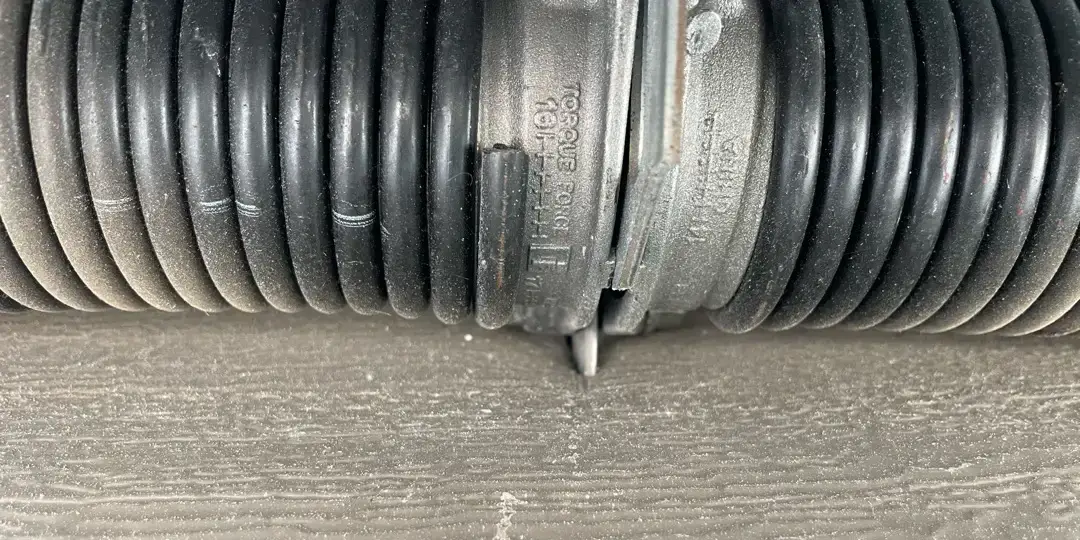 Broken garage door spring